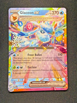 Pokemon TCG Glaceon ex 026/131 - Snowflake Stamp - Prismatic Evolutions - NM - Image 2