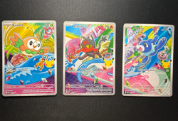 Rowlet 043 Litten 044 Piplup 045 MEP Pokemon First Partner Illustration Series 1 - Image 1