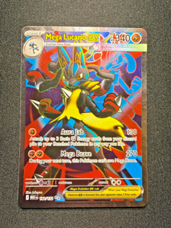 Pokemon TCG Mega Lucario EX 160/132 Secret Rare – Mega Evolutions – NM - Image 1