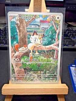 Pokemon TCG Meowth 106/094 Illustration Rare – Phantasmal Flames – Near Mint - Image 1