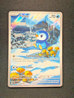 Pokemon TCG Piplup 098/094 Illustration Rare – Phantasmal Flames – NM - Image 2