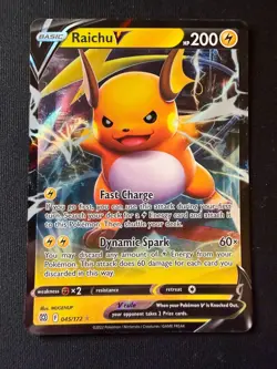 Pokemon TCG Raichu V 045/172 Ultra Rare – Brilliant Stars – NM - Image 2
