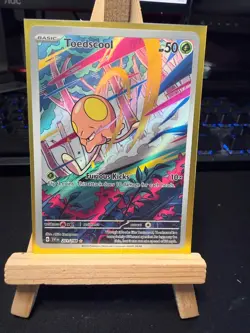 Pokemon TCG Toedscool 201/198 Illustration Rare – Scarlet & Violet – NM - Image 1