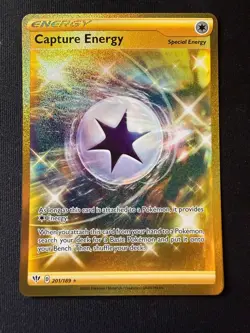 Pokemon TCG Capture Energy 201/189 Gold Secret Rare – Darkness Ablaze – NM - Image 2