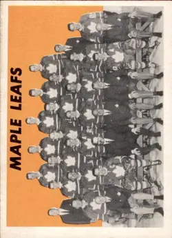 1965-66 Topps Hockey #123 Toronto Maple Leafs Team Card EX/MT *RC15 - Image 1