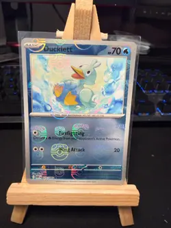 Pokemon TCG Ducklett 025/086 Master Ball Reverse – White Flare – NM - Image 1