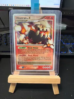Pokemon TCG Heatran Lv. X DP31 – Diamond & Pearl – Black Star Promo – NM Minus - Image 1