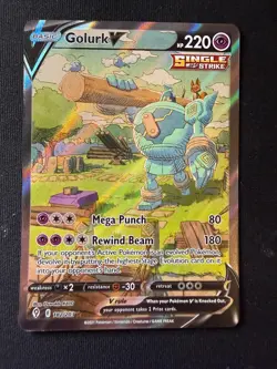 Pokemon TCG Golurk V 182/203 Alternate Art – Evolving Skies – NM - Image 2