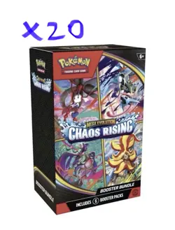 Pokemon TCG Chaos Rising Booster Bundle 2026 x20 in hand ✅🔥 - Image 2
