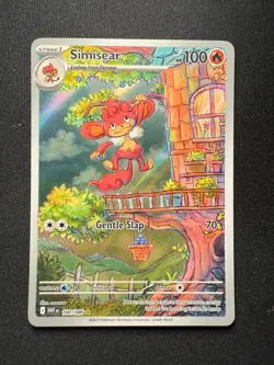 Pokemon TCG Simisear 100/086 Illustration Rare – S&V White Flare Holo – NM - Image 1