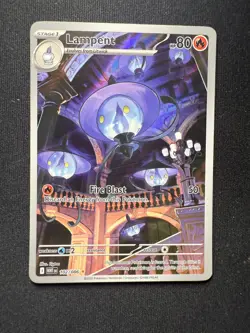 Pokemon TCG Lampent 102/086 Illustration Rare – S&V White Flare Set – NM - Image 2