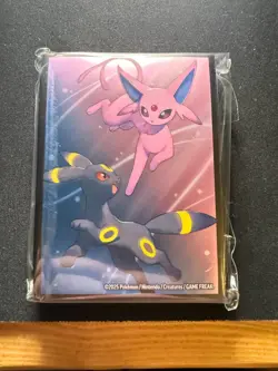 Pokemon TCG Prismatic Evolutions Premium Figure Collection – 65x Card Sleeves - Image 2