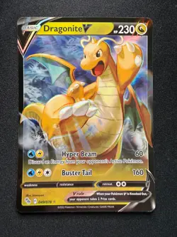 Pokemon TCG Dragonite V 049/078 - Holo Ultra Rare - Pokemon GO - NM - Image 2