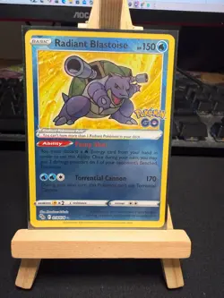 Pokemon TCG Radiant Blastoise 018/078 - Radiant Rare - Pokemon GO - NM - Image 1