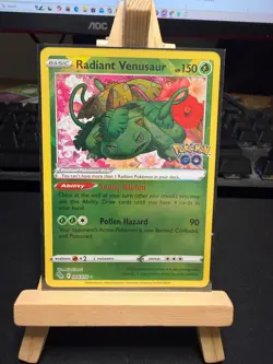 Pokemon TCG Radiant Venusaur 004/078 - Radiant Rare - Pokemon GO - NM - Image 1