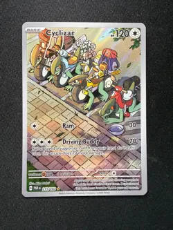 Pokemon TCG Cyclizar 215/182 - Illustration Rare - Paradox Rift - NM - Image 2