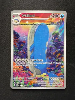 Pokemon TCG Wailord 162/159 – Journey Together – Illustration Rare – NM - Image 2