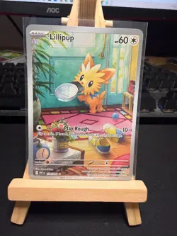 Pokemon TCG Lillipup 154/086 - Illustration Rare - White Flare - NM - Image 1