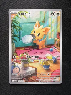 Pokemon TCG Lillipup 154/086 - Illustration Rare - White Flare - NM - Image 2