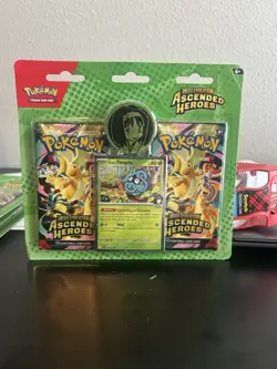 Pokemon TCG Mega Evolution Ascended Heroes 2 Pack Blister Sealed Erika Tangela - Image 1