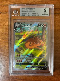 2022 POKEMON SWSH ULTRA-PREMIUM COLL PROMO #260 FULL ART/CHARIZARD V BGS 9 - Image 1