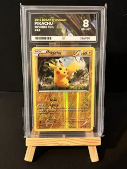 Pokemon TCG Pikachu 48/162 Reverse Holo Breakthrough ACE 8 NM-MT - Image 1