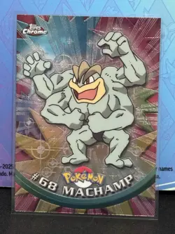 Pokemon Machamp #68 Topps Chrome Base Holo - Image 1