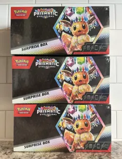 Pokemon TCG Prismatic Evolutions Surprise Box - LOT of (3) Boxes - NEW - SEALED - Image 1