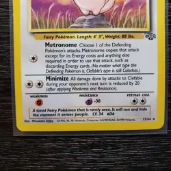 Clefable 17/64 Pokemon Jungle English Rare - Image 3
