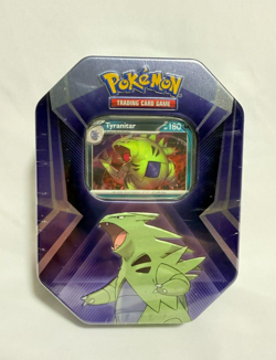 Pokemon TCG: Tyranitar Triple Whammy Collector's Tin - Factory Sealed - Image 1