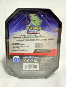 Pokemon TCG: Tyranitar Triple Whammy Collector's Tin - Factory Sealed - Image 4