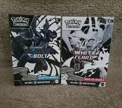 Pokemon Black Bolt and White Flare Booster Bundle Set of 2 New Factory Sealed - Image 1