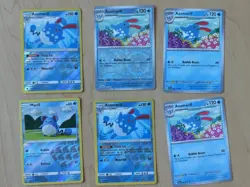 Azumarill And Marill Pokemon Card Lot Asako Ito Stellar Crown Reverse Holo X6 NM - Image 1