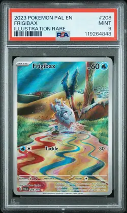 2023 Pokemon Paldea Evolved # 206 Frigibax Illustration Rare PSA 9 Card MINT! - Image 1