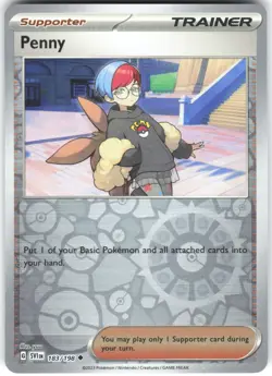 Penny Reverse Holo 183/198 SV01: Scarlet & Violet Base Set Uncommon Pokemon Card - Image 1