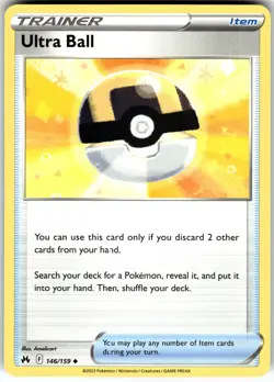 Ultra Ball 146/159 SWSH: Crown Zenith Uncommon Pokemon Card NM - Image 1
