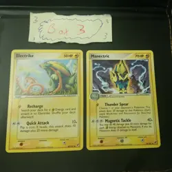 Manectric 38/107 and Electrike 60/107 - nonholo - Pokemon card both NM/LP - Image 1