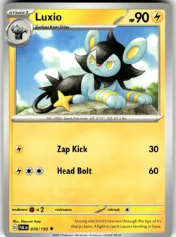 Luxio 070/193 SV02: Paldea Evolved Uncommon Pokemon Card NM - Image 1