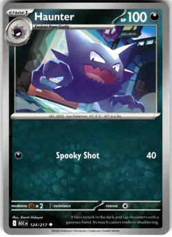 Haunter 124/217 ME: Ascended Heroes Uncommon Pokemon Card NM - Image 1