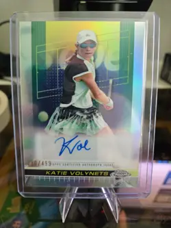 2024 Topps Chrome Tennis 9 Card Autograph Lot Kostyuk Shang Volynets Autos - Image 3