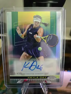 2024 Topps Chrome Tennis 9 Card Autograph Lot Kostyuk Shang Volynets Autos - Image 4