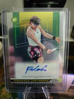 2024 Topps Chrome Tennis 9 Card Autograph Lot Kostyuk Shang Volynets Autos - Image 5