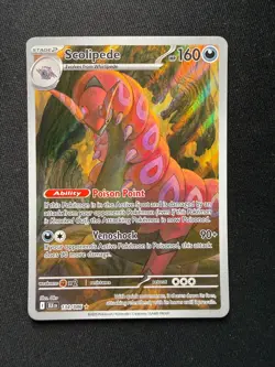 Pokemon TCG Scolipede 134/086 – Black Bolt – Illustration Rare – Near Mint - Image 2