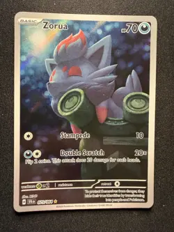 Pokemon TCG Zorua 075/064 – Shrouded Fable – Illustration Rare – NM - Image 1