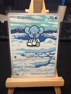 Pokemon TCG Cubchoo 109/086 – Black Bolt – Illustration Rare – NM - Image 1