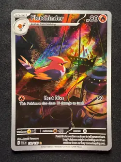 Pokemon TCG Fletchinder 199/193 – Paldea Evolved – Illustration Rare – NM - Image 2