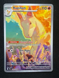Pokemon TCG Rapidash 189/182 – Destined Rivals – Illustration Rare – NM - Image 2
