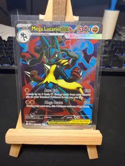 Pokemon TCG Mega Lucario EX 160/132 Secret Rare – Mega Evolutions Set – NM - B - Image 1