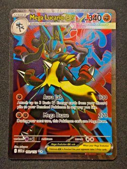 Pokemon TCG Mega Lucario EX 160/132 Secret Rare – Mega Evolutions Set – NM - B - Image 2