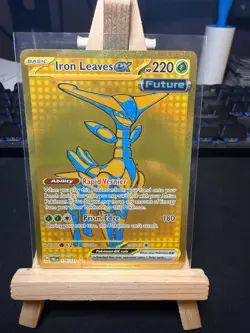 Pokemon TCG Iron Leaves ex 176/131 – Prismatic Evolutions – Hyper Rare – NM - Image 1